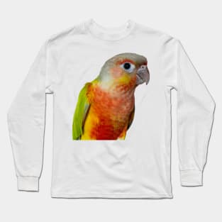 Pineapple Green Çheeked Conure Parrot Bird Long Sleeve T-Shirt